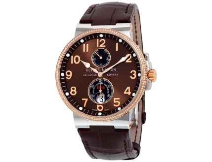 Ulysse Nardin Marine Chronometer Dial Diamond Automatic 265-66-BROWN